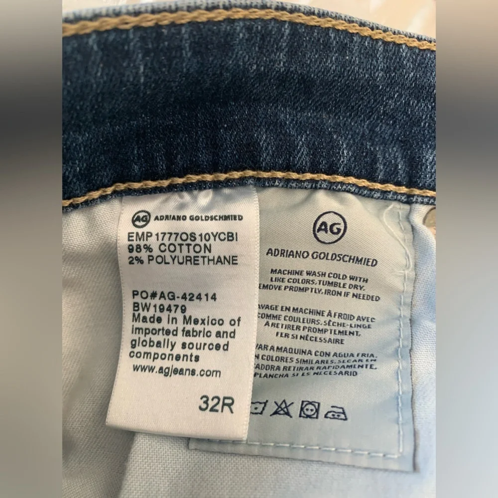 Ag Adriano Goldschmied Blue Skinny Jeans